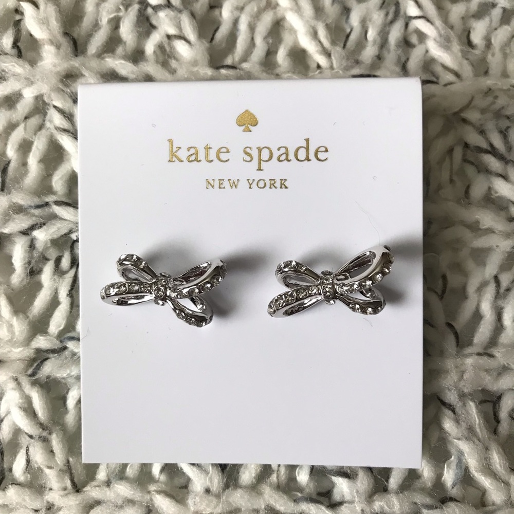 Kate Spade “Tied Up” bow earrings